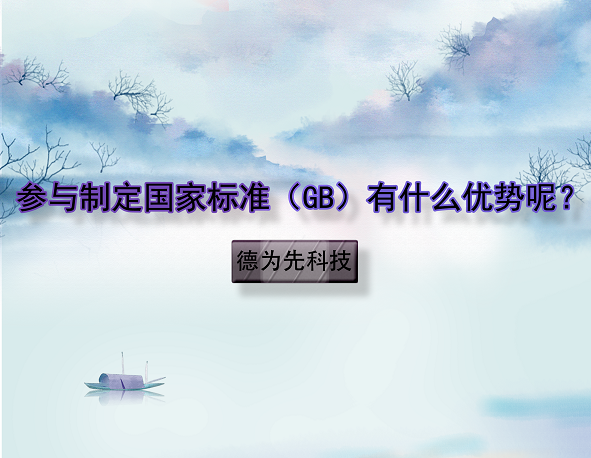参与制定国家标准（GB）有什么优势呢？