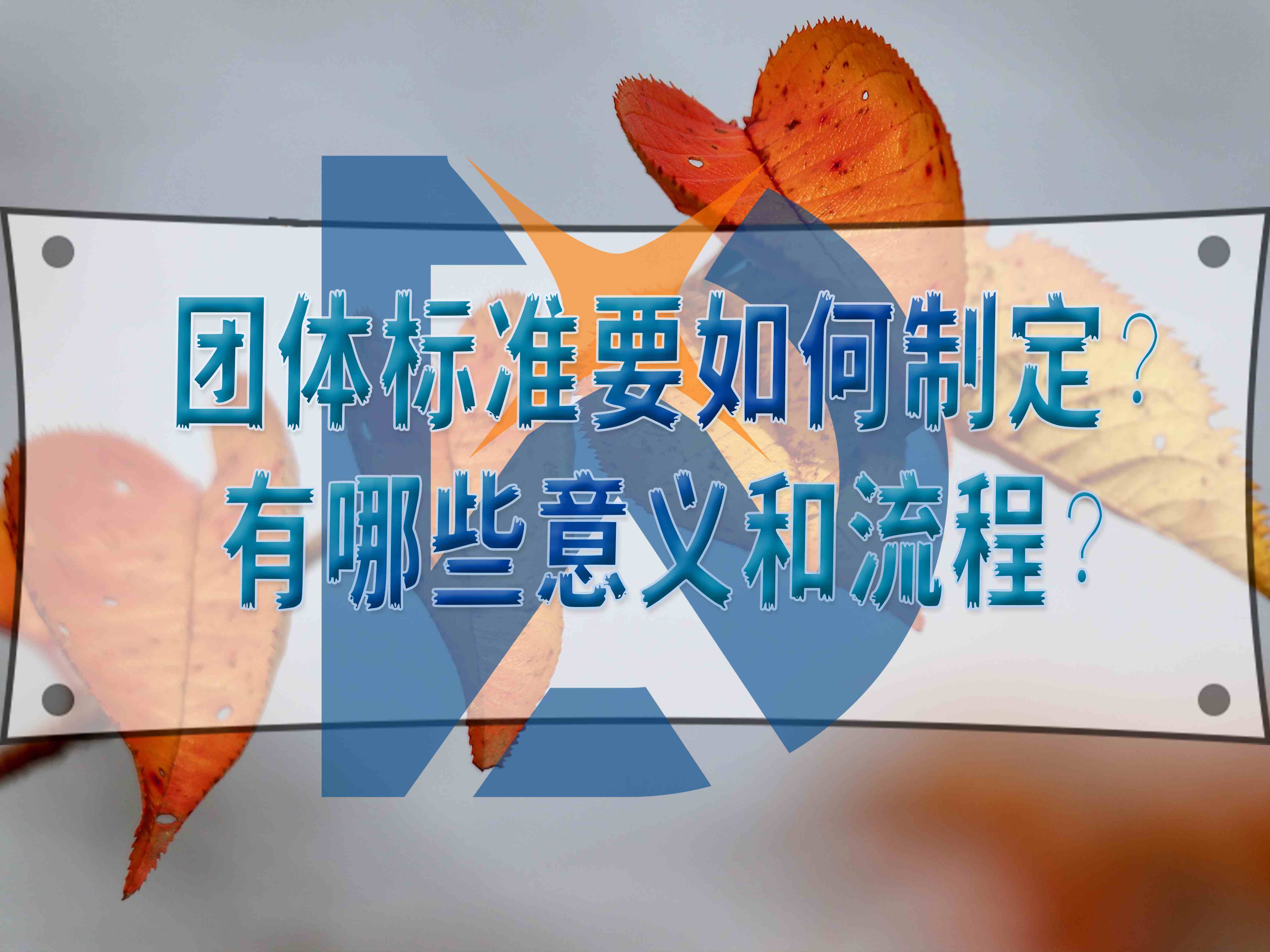 团体标准要如何制定？有哪些意义和流程？