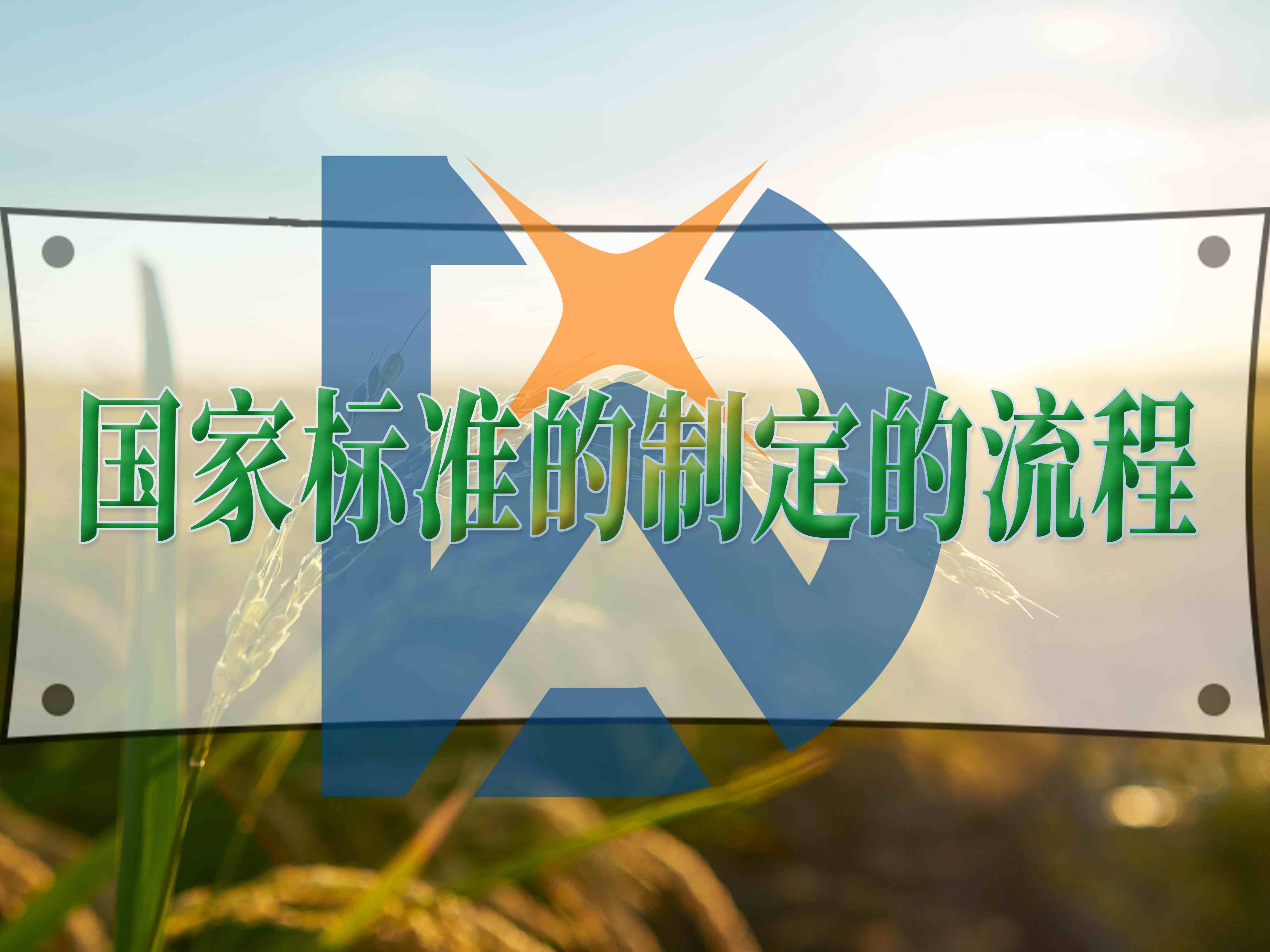国家标准的制定的流程